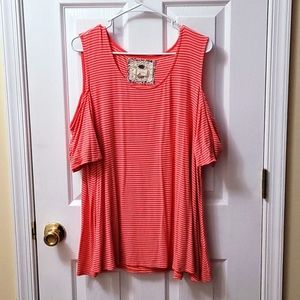 Cupio Open Shoulder Top